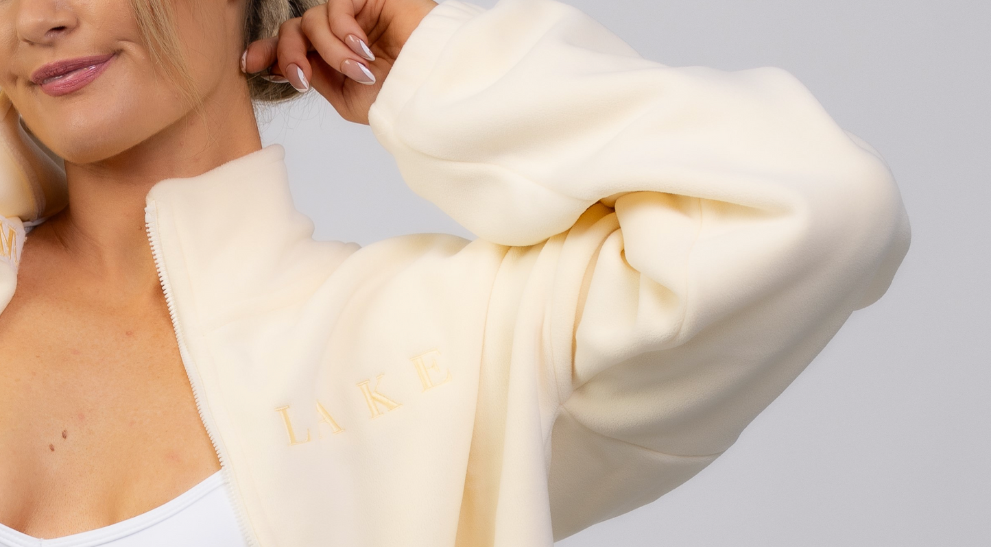 Cream Brushed Velvet- Enchanted Fleece